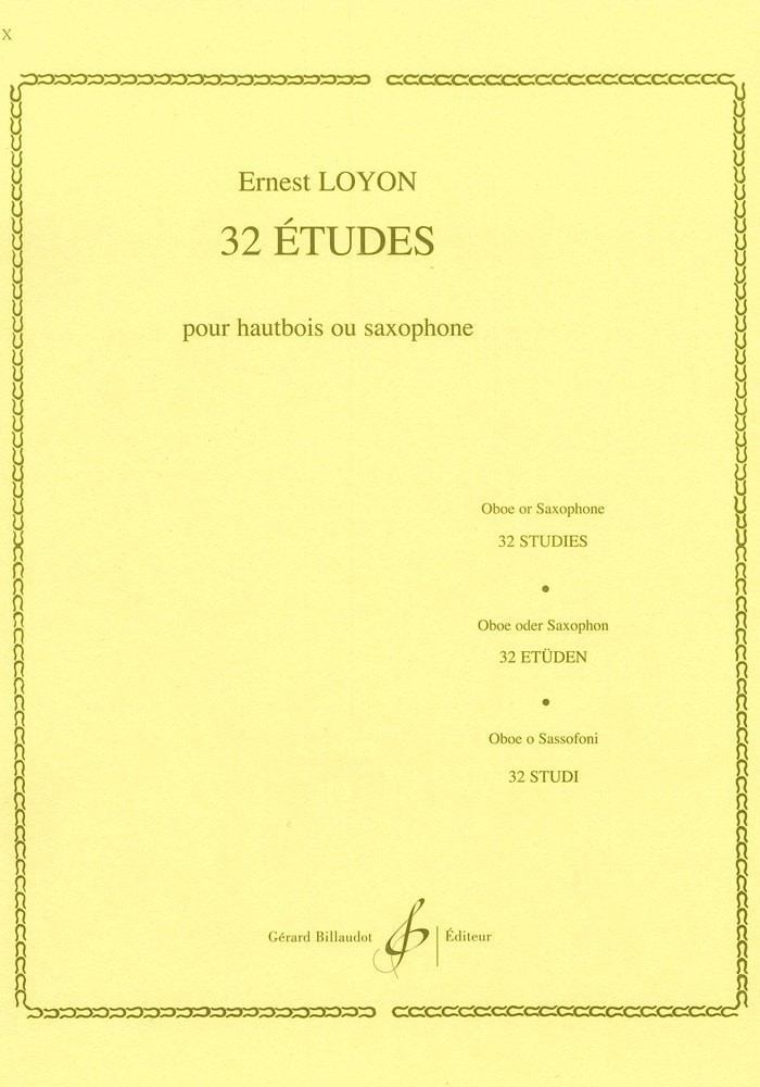 Forwoods ScoreStore Loyon 32 Etudes for Oboe or Saxophone published