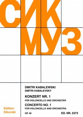 Kabalevsky: Cello Concerto No 1 published by Sikorski