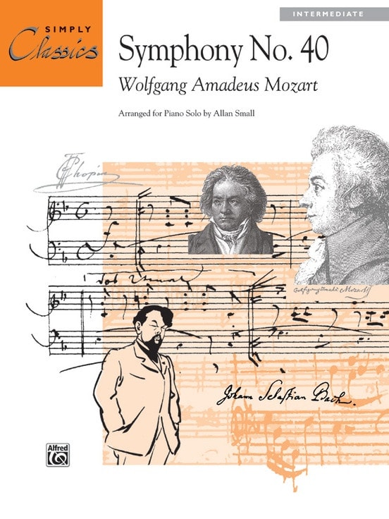 Mozart: Opening Theme (Symphony No. 40) for Easy Piano published by Alfred