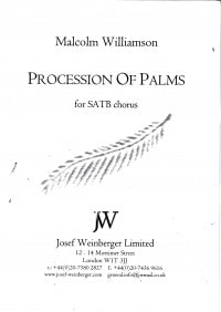 Williamson: Procession of Palms published by Weinberger - Chorus Part