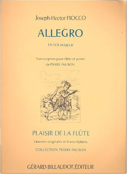 Fiocco: Allegro for Flute published by Billaudot
