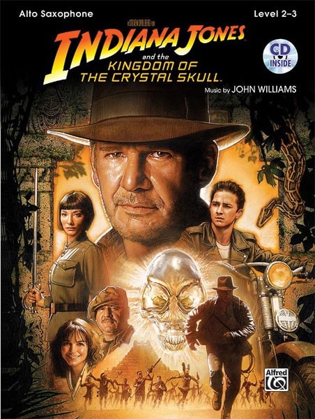 Indiana Jones and the Kingdom of the Crystal Skull - Alto Saxophone published by Alfred (Book & CD)