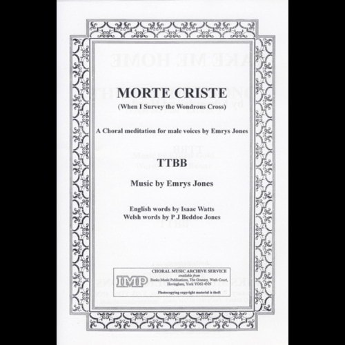 Jones: Morte Christe TTBB published by IMP