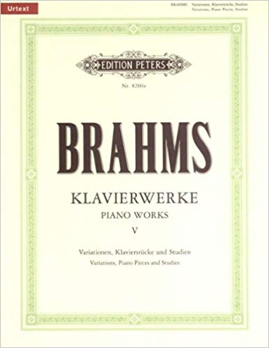 Brahms: Piano Works Volume 5 published by Peters