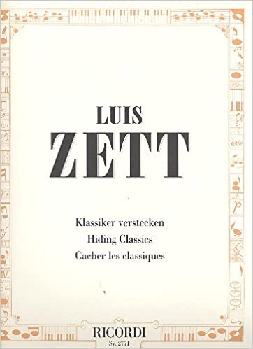 Zett: Hiding Classics for Piano published by Ricordi