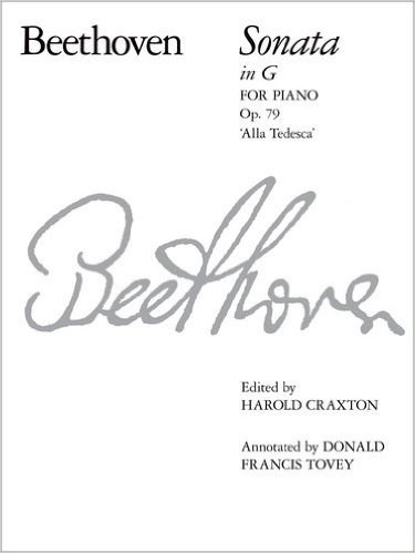 Beethoven: Sonata in G Opus 79 (Alla Tedesca) for Piano published by ABRSM