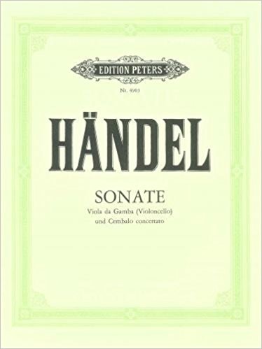 Handel: Sonata in C for Viola da Gamba published by Peters