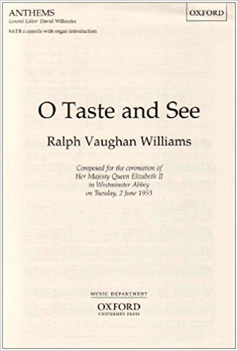 Vaughan Williams: O taste and see SATB published by OUP