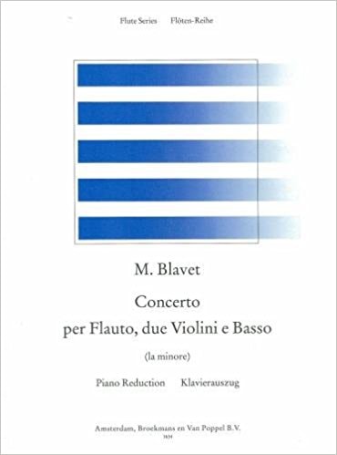 Blavet: Concerto in A minor For Flute published by Broekmans