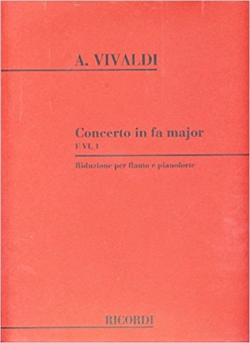 Vivaldi: Concerto in F FVI/1 (RV442) for Flute or Recorder published by Ricordi