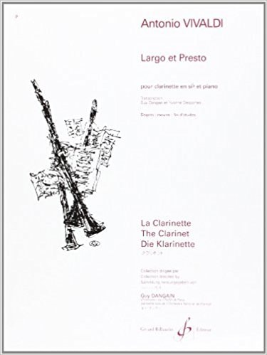 Vivaldi: Largo Et Presto for Clarinet published by Billaudot