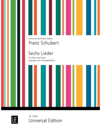 Schubert: 6 Lieder for Flute published by Universal