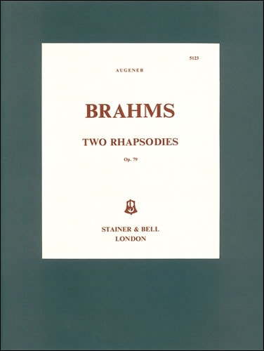 Brahms: Two Rhapsodies Op 79 for Piano published by Stainer & Bell