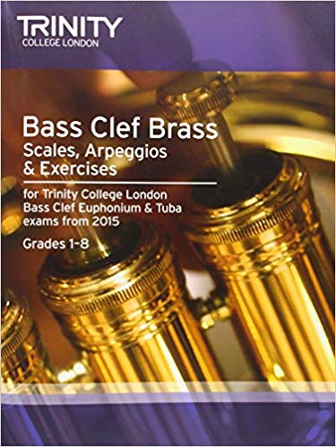 Trinity Scales, Arppegios & Exercises for Bass Clef Brass from 2015