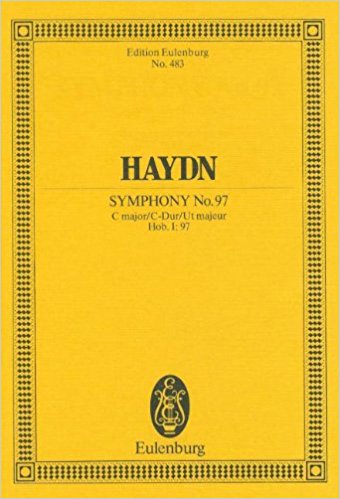 Haydn: Symphony No. 97 C major Hob. I: 97 (Study Score) published by Eulenburg