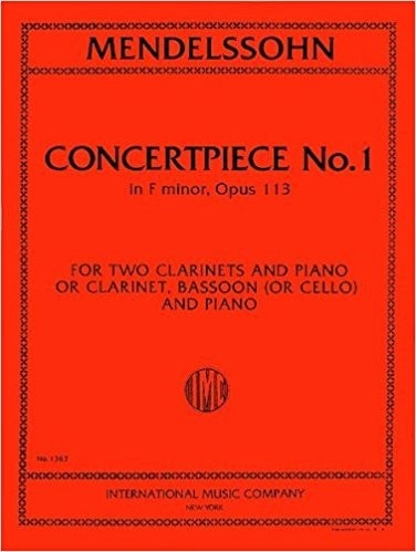 Mendelssohn: Concertpiece No 1 in F minor Opus 113 published by IMC