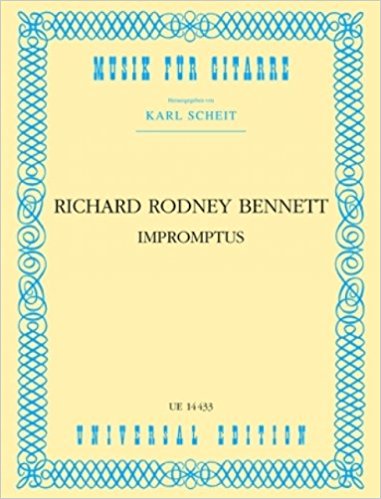 Bennett: Impromptus for Guitar published by Universal