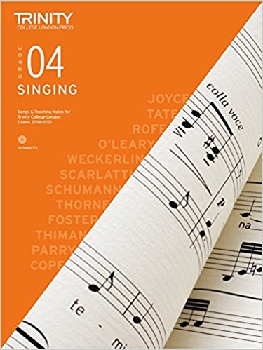 Trinity College Singing Grade 4 From 2018 Book & CD