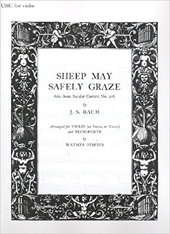 Bach: Sheep May Safely Graze for Violin published by OUP