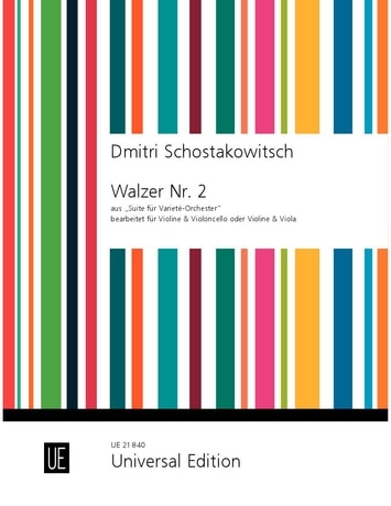 Shostakovich: Waltz No. 2 for Violin and Cello published by Universal Edition
