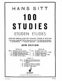 Sitt: 100 Studies Opus 32 Book 4 for Violin published by Schott