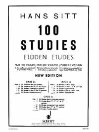Sitt: 100 Studies Opus 32 Book 5 for Violin published by Schott
