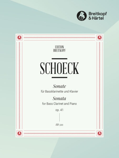 Schoeck: Sonata Opus 41 for Bass Clarinet published by Breitkopf