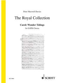 Maxwell Davies: Carol: Wonder Tidings SATB published by Schott