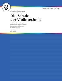 Schradieck: School Of Violin Technique Book 1 published by Cranz ...