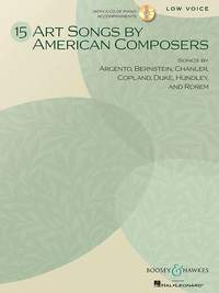 15 Art Songs by American Composers - Low published by Boosey & Hawkes (Book & CD)