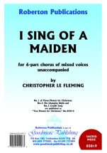 Fleming: I Sing Of A Maiden SATB published by Roberton