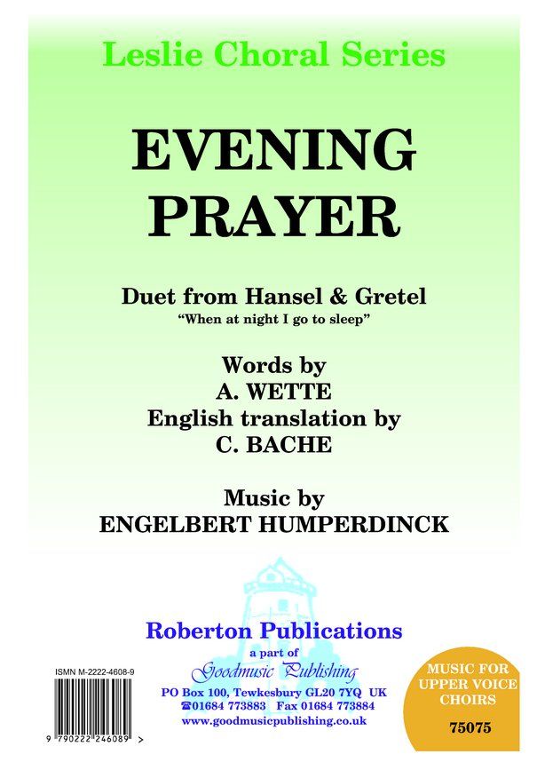Humperdinck: Evening Prayer SA published by Roberton
