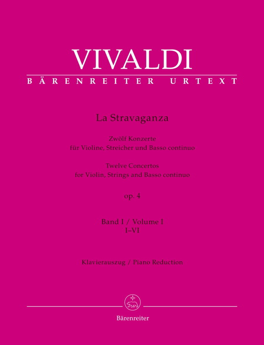 Vivaldi: La Stravaganza Opus 4 Volume I for Violin published by Barenreiter