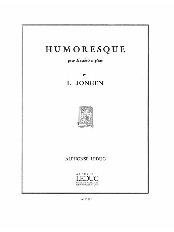 Jongen: Humoresque for Oboe published by Leduc