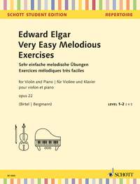 Elgar: Very Easy Melodious Exercises Opus 22 for Violin published by Schott