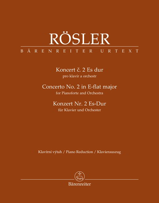 Rsler: Piano Concerto No 2 in Eb major published by Barenreiter