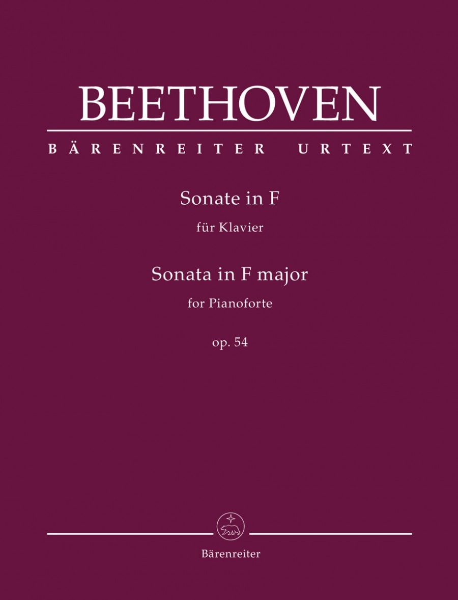 Beethoven: Sonata in F Major Opus 54 for Piano published by Barenreiter