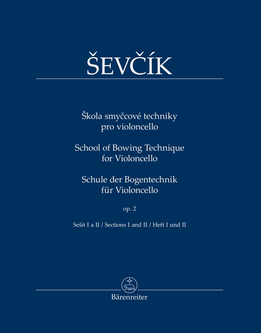 Sevcik: School Of Bowing Technique Opus 2 Book 1 for Cello published by Barenreiter