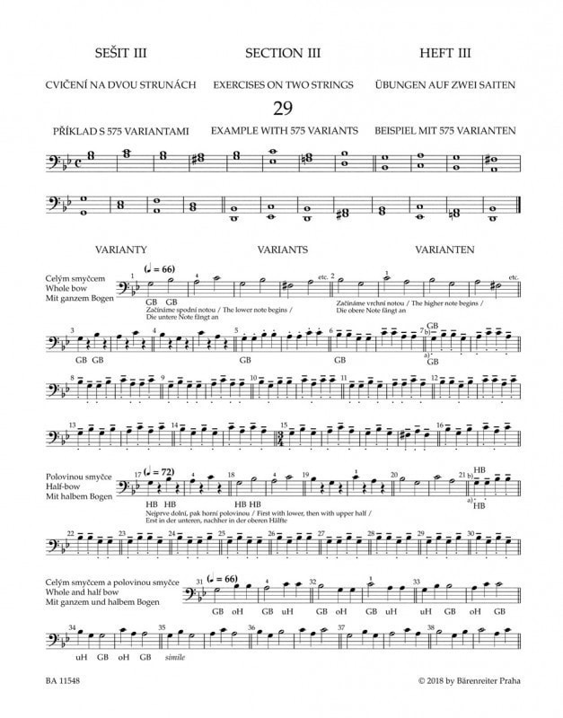 Sevcik: School Of Bowing Technique Opus 2 Book 2 for Cello published by ...