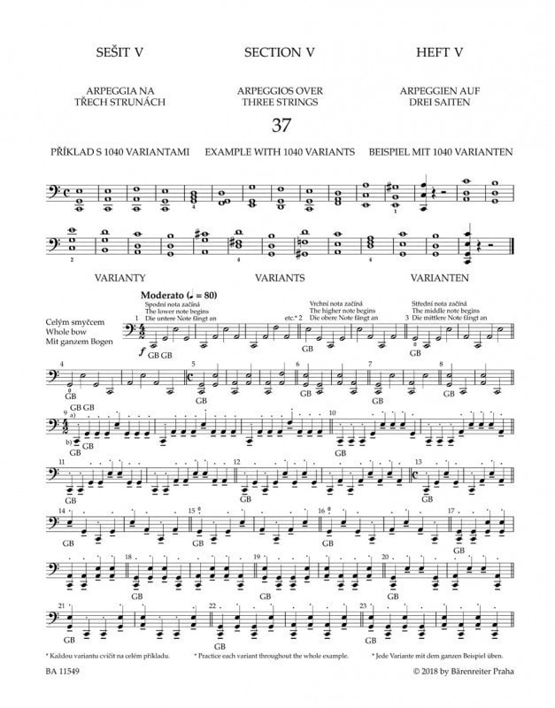 Sevcik: School Of Bowing Technique Opus 2 Book 3 for Cello published by ...