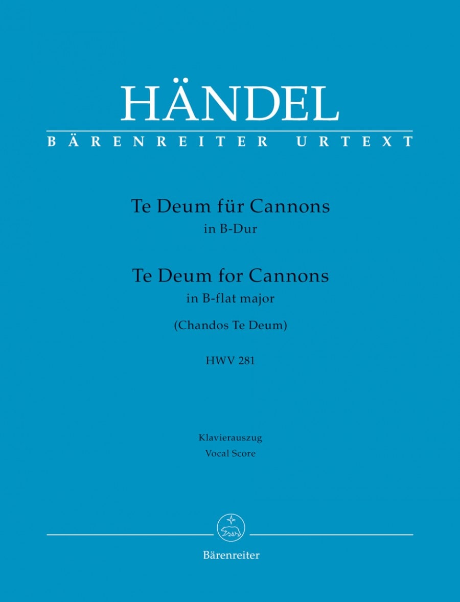Handel: Te Deum in Bb major (HWV 281) published by Barenreiter Urtext - Vocal Score