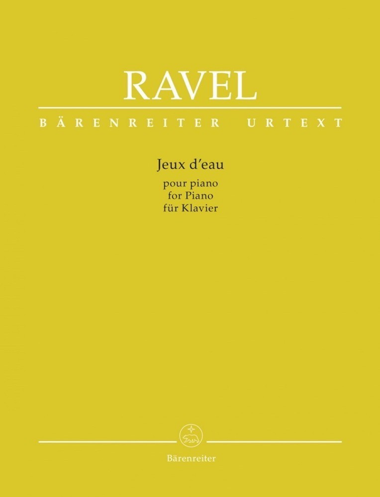 Forwoods Scorestore Ravel Jeux D Eau For Piano Published By Barenreiter