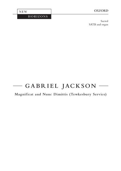 Jackson: Magnificat and Nunc Dimittis (Tewkesbury Service) published by OUP