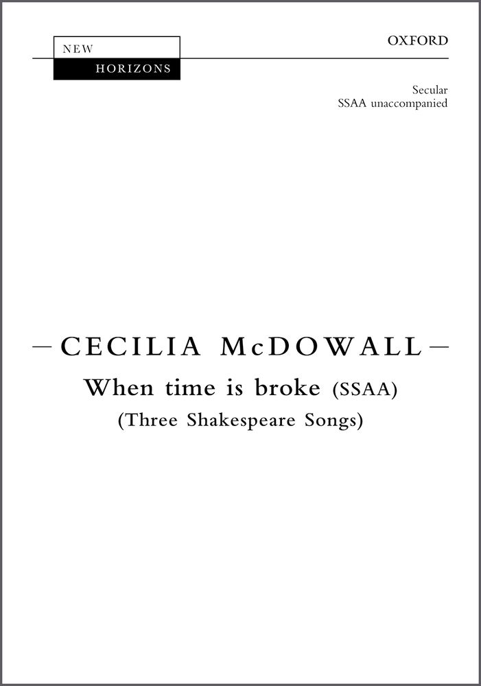McDowall: When time is broke SSAA published by OUP