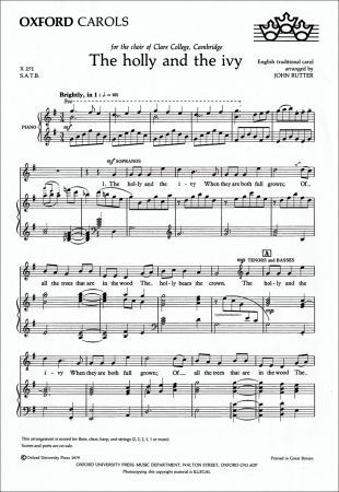 Forwoods ScoreStore | Rutter: The holly and the ivy SATB published by OUP