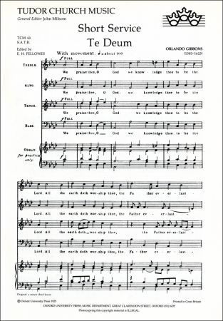 Gibbons: Short Service SATB published by OUP
