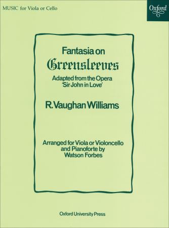 Vaughan-Williams: Fantasia on Greensleeves for Viola or Cello published by OUP