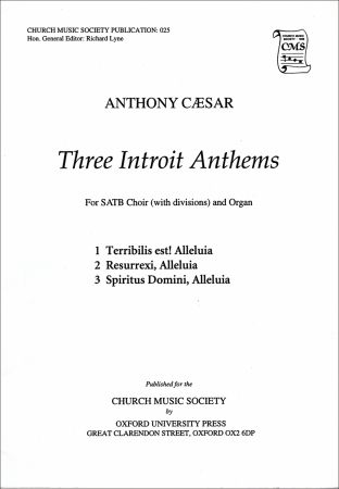 Caesar: Three Introit Anthems SATB published by OUP