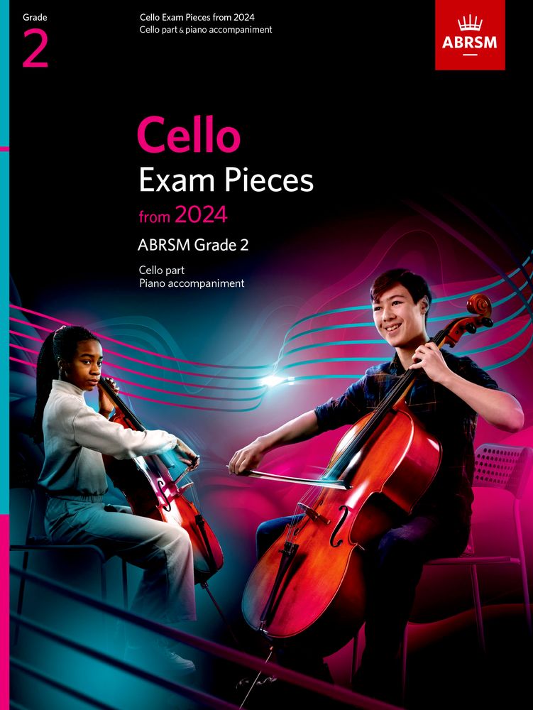 ABRSM Cello Exam Pieces from 2024 Grade 2 Score & Part