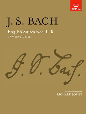 Bach: English Suites Nos. 4-6 (BWV 809-811) for Piano published by ABRSM